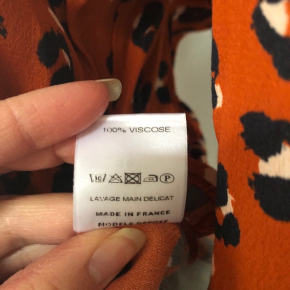 La Petite Francaise peplum leopard printed blouse 1950s vintage style - Picture 5 of 7